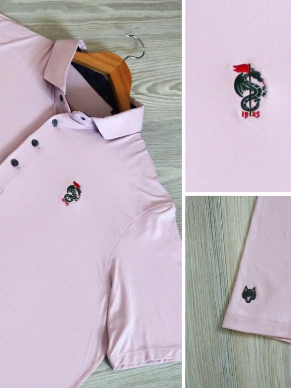 Monterey Peninsula Country Club Men's XL Greyson Rose Polo Top 100 Golf Course